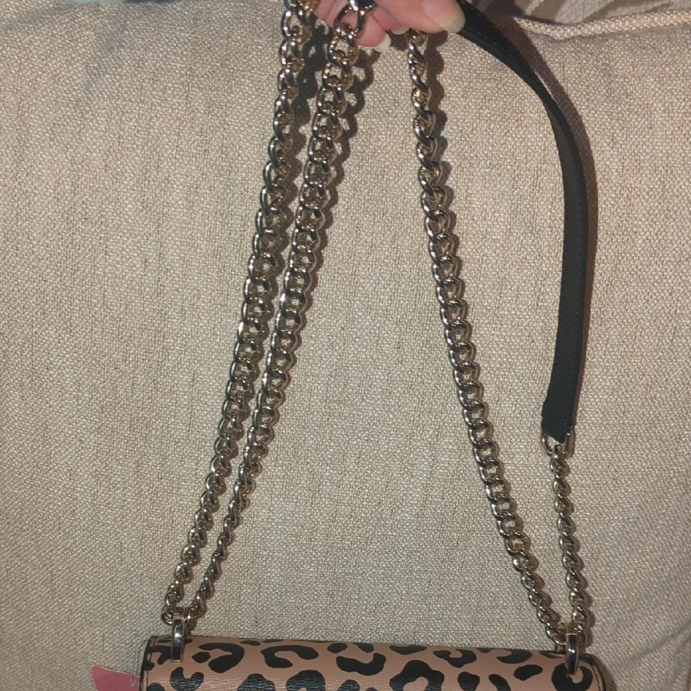 kate spade Black Crossbody with Leopard Print Flap